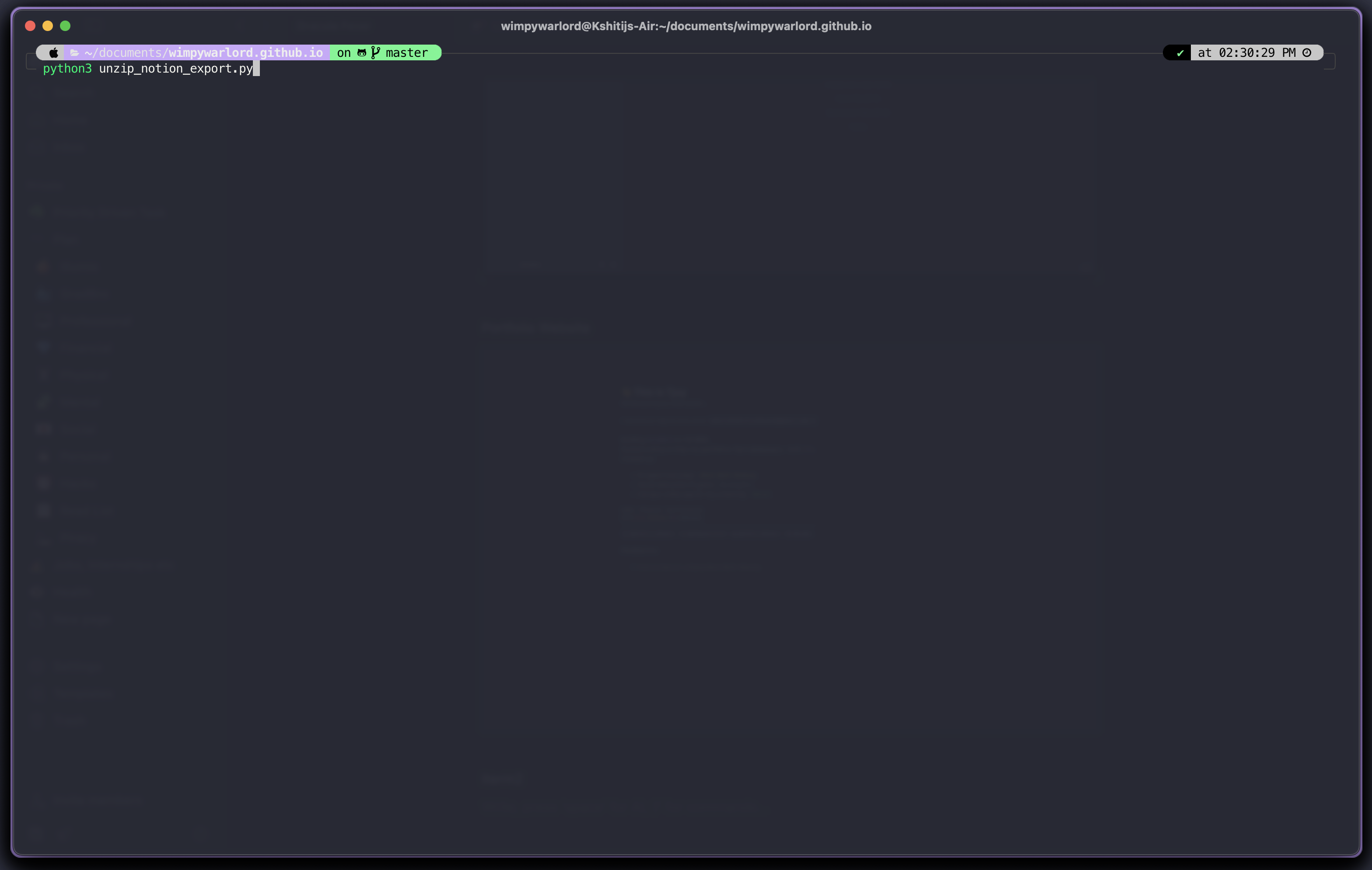 iTerm2 Dracula Screenshot