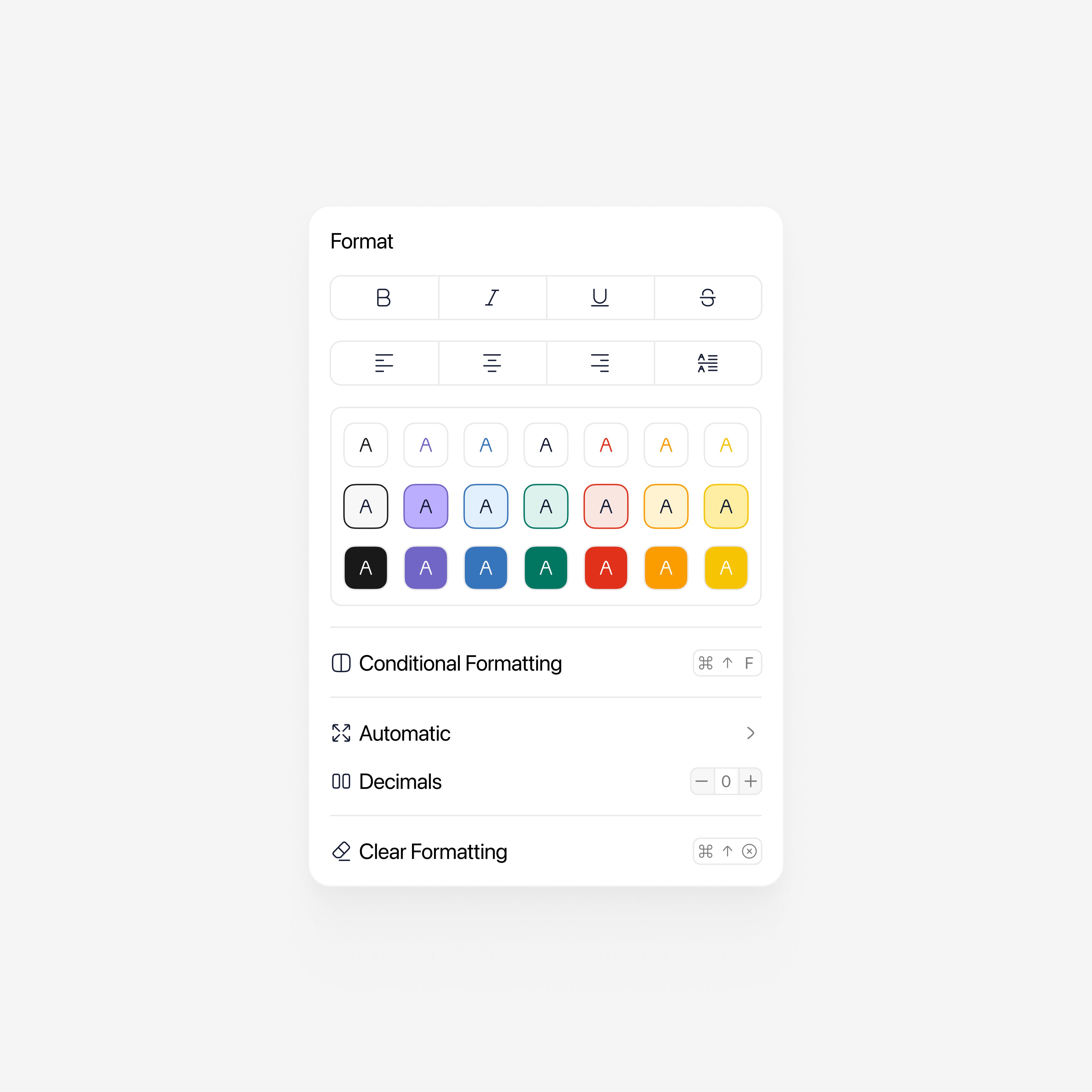 Color panel example 3