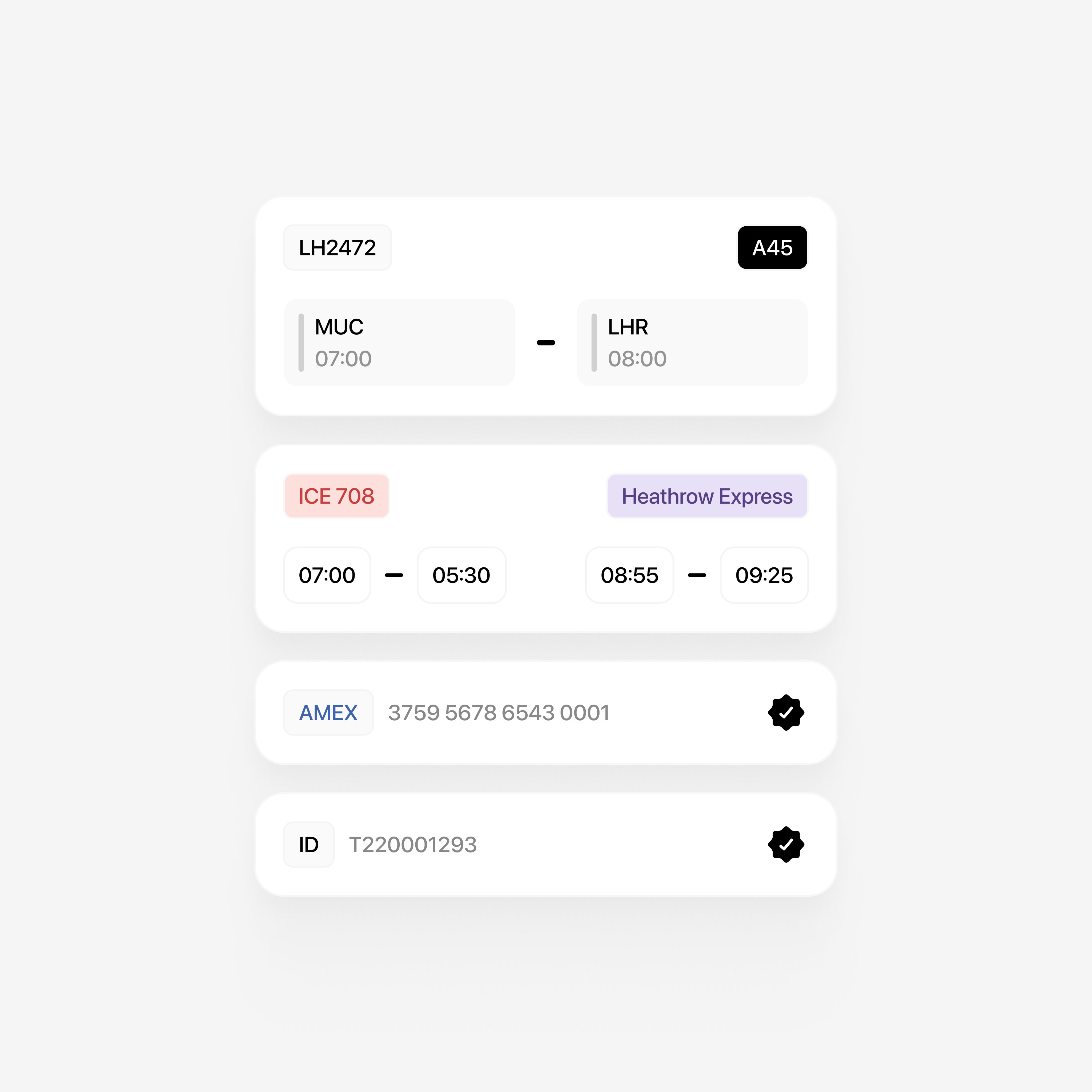 Landing page bento component example 2